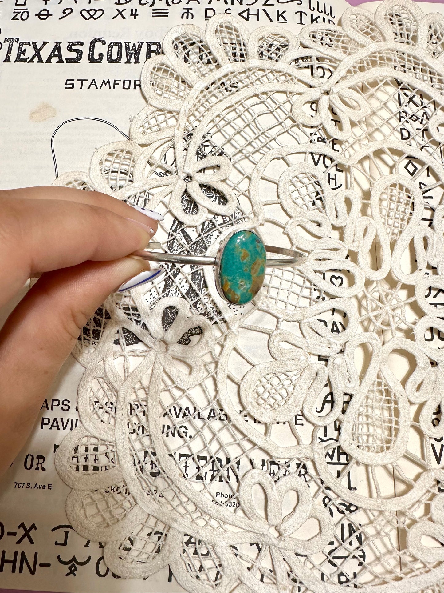 the pure turquoise cuff