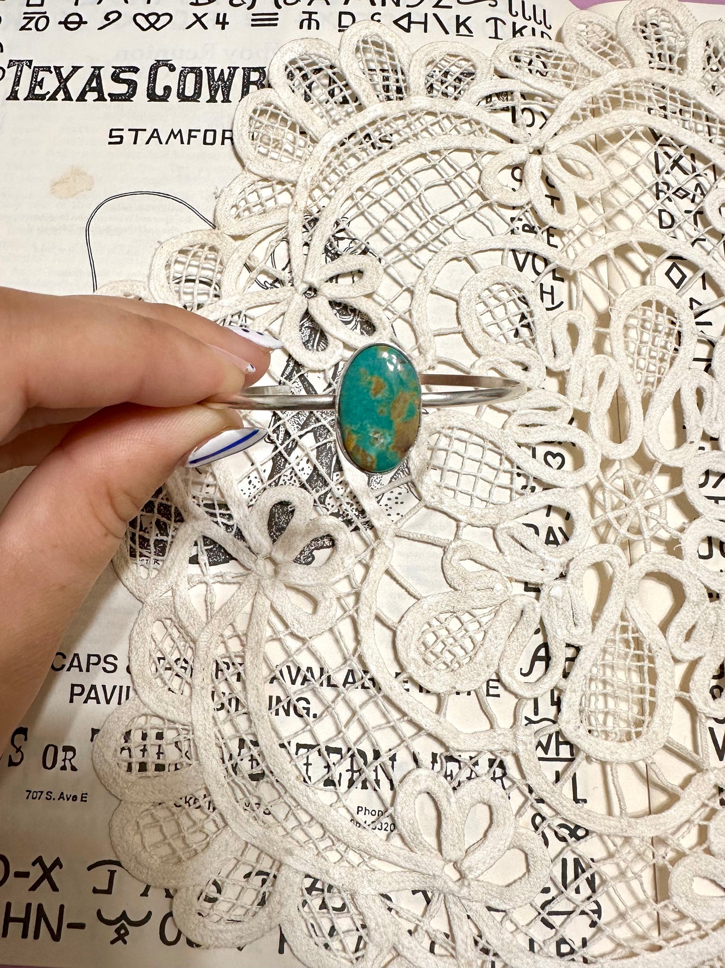 the pure turquoise cuff