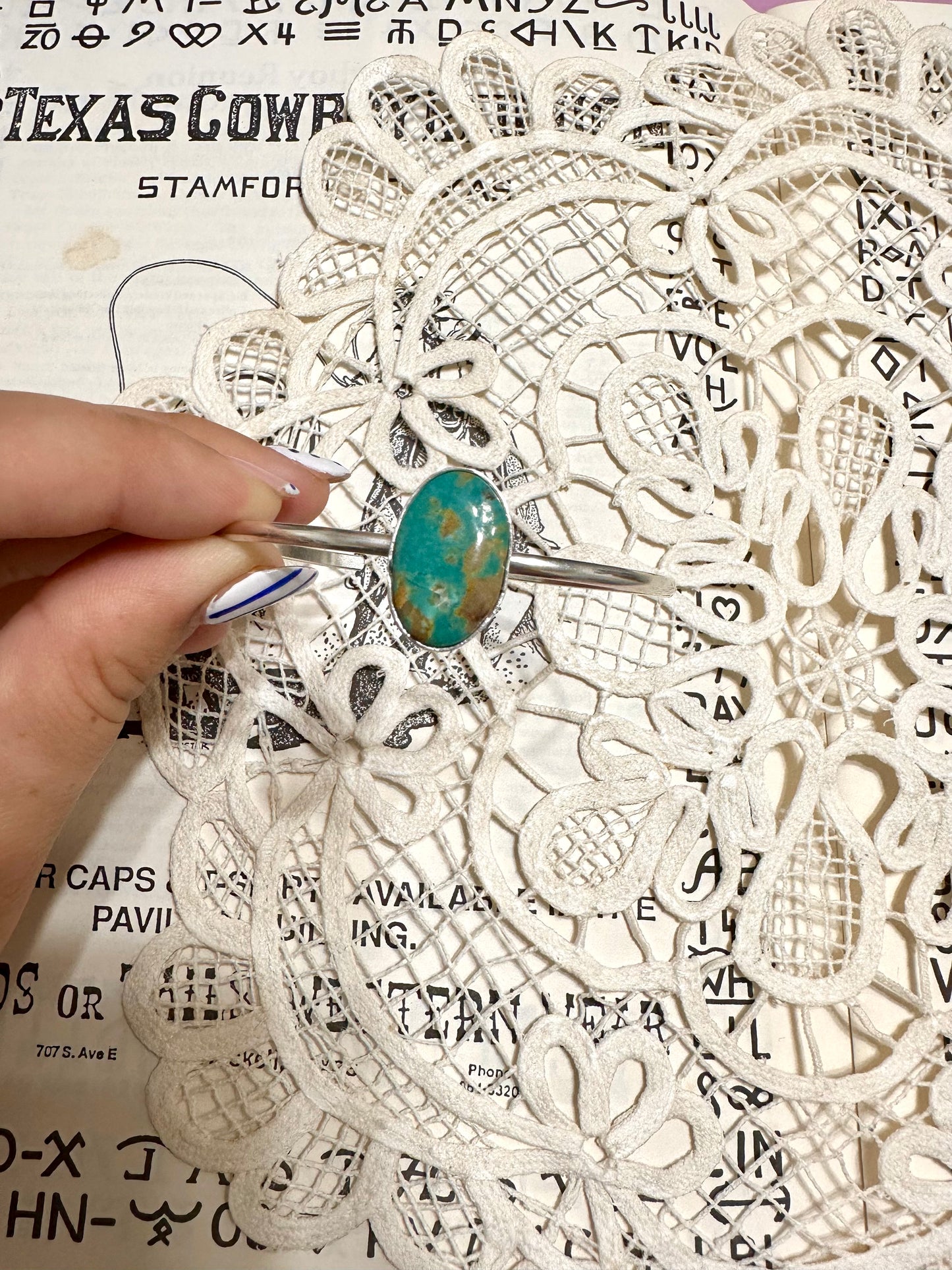 the pure turquoise cuff