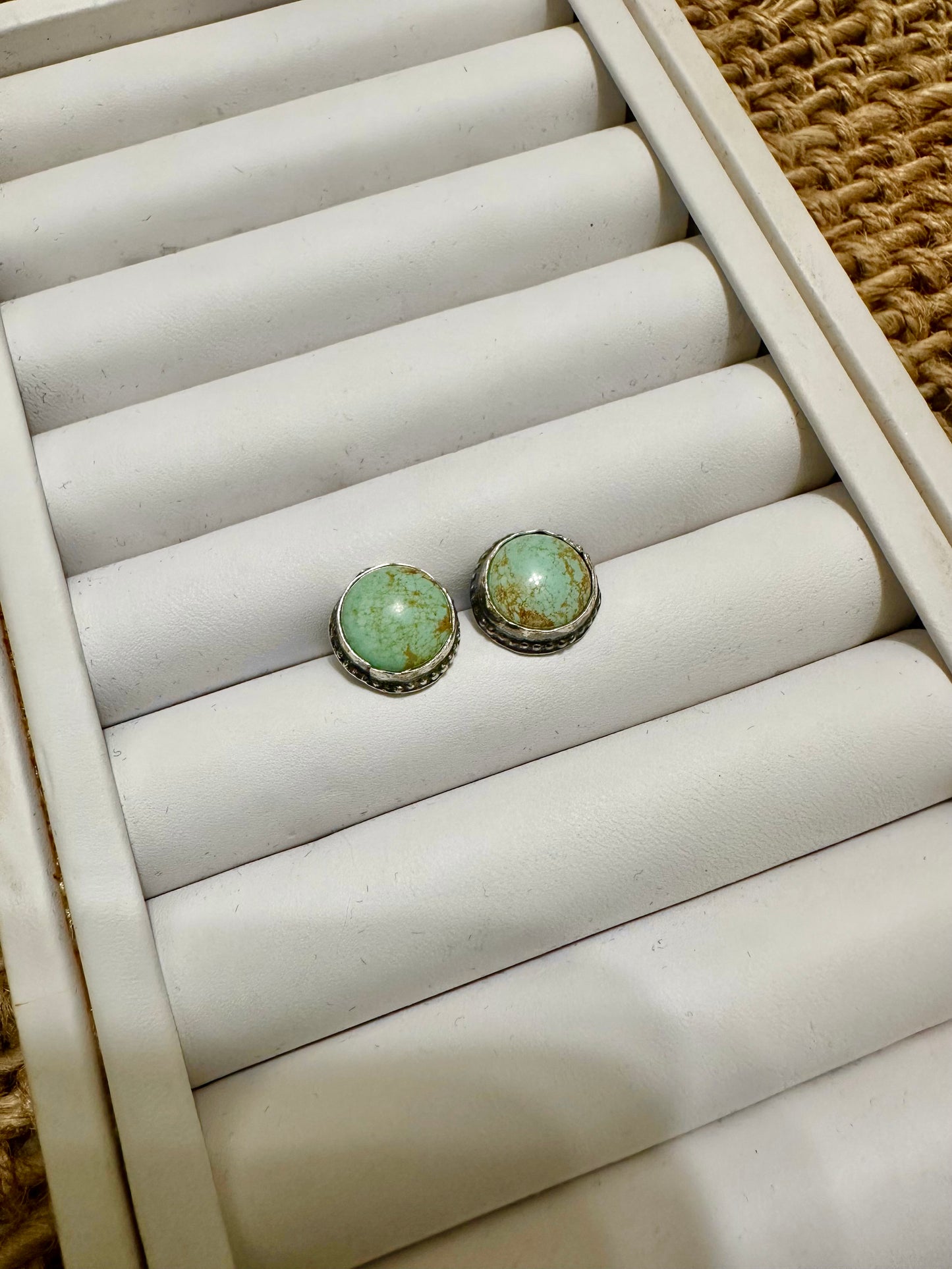 the simple turquoise studs