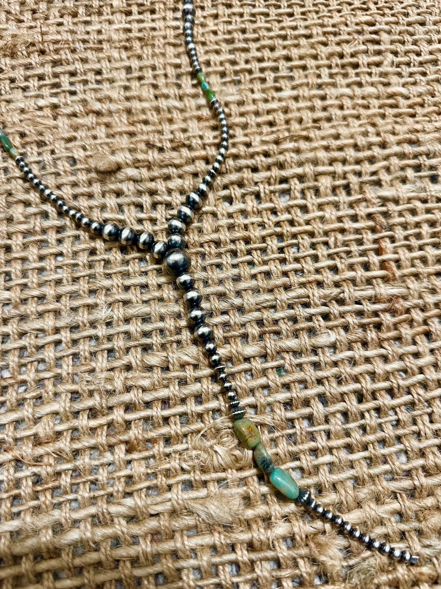 The green lariat necklace