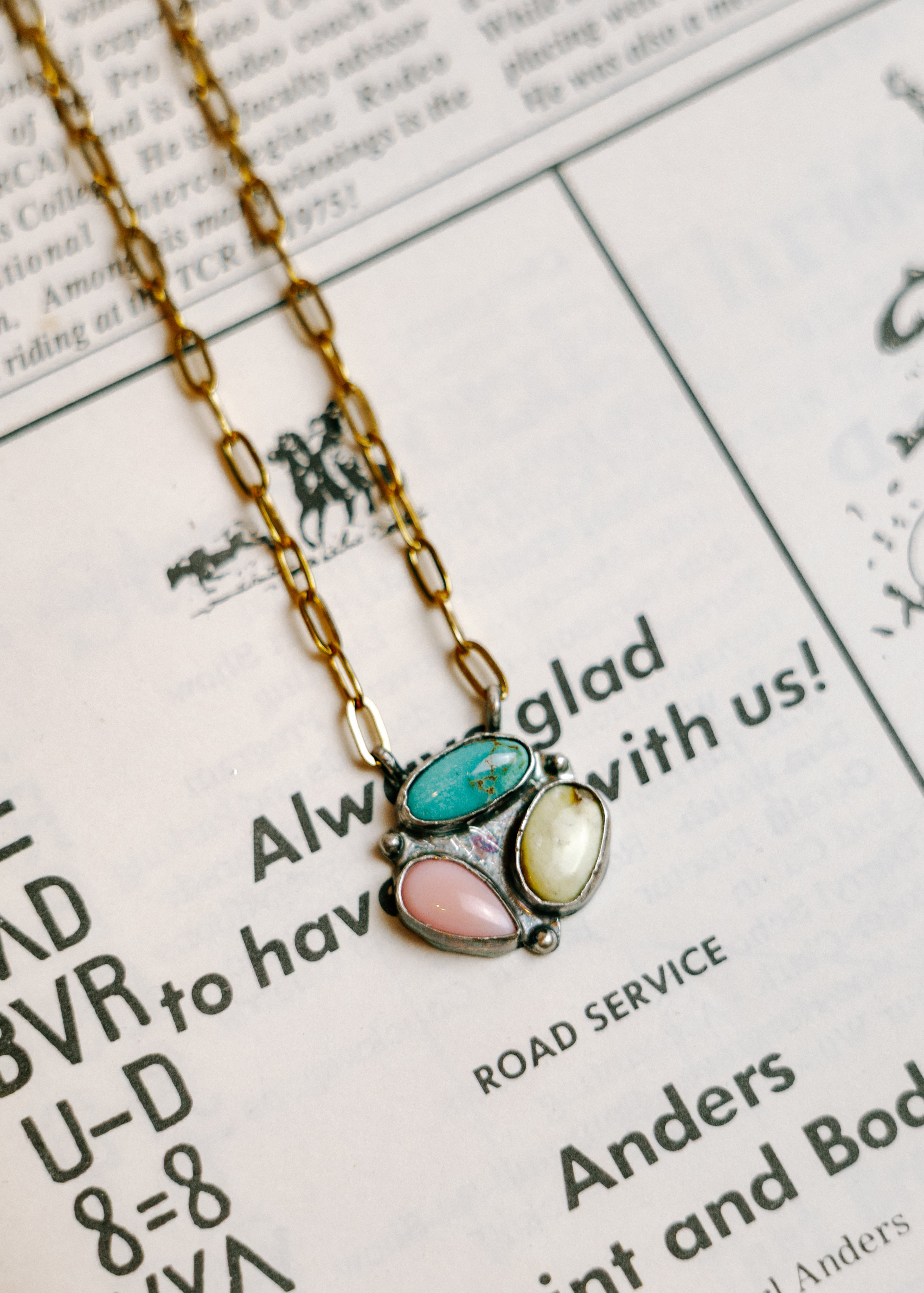 the summer cluster necklace