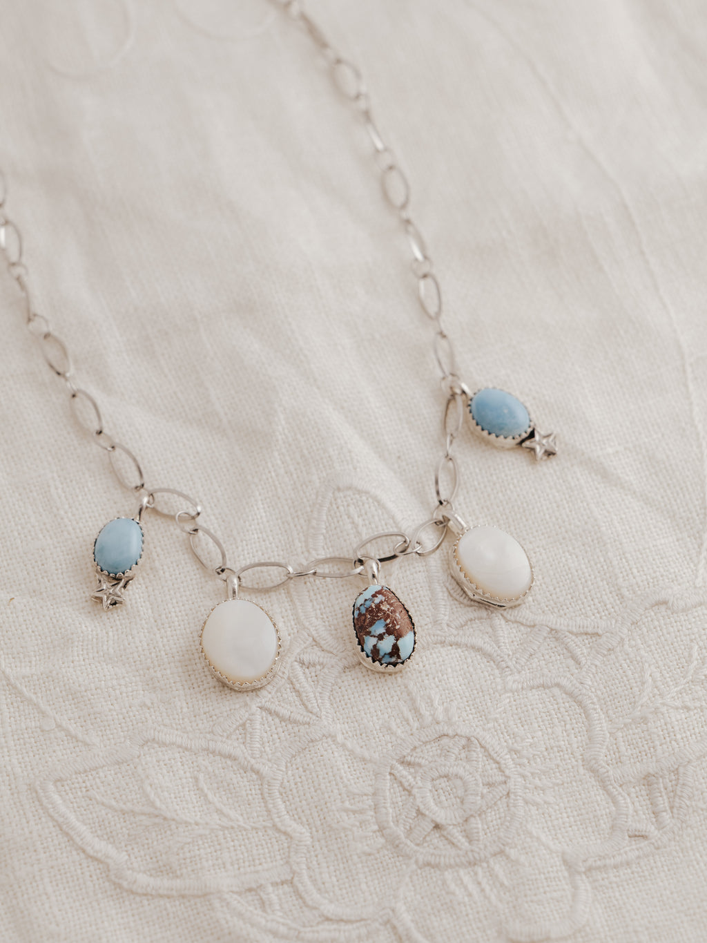the blue star choker necklace