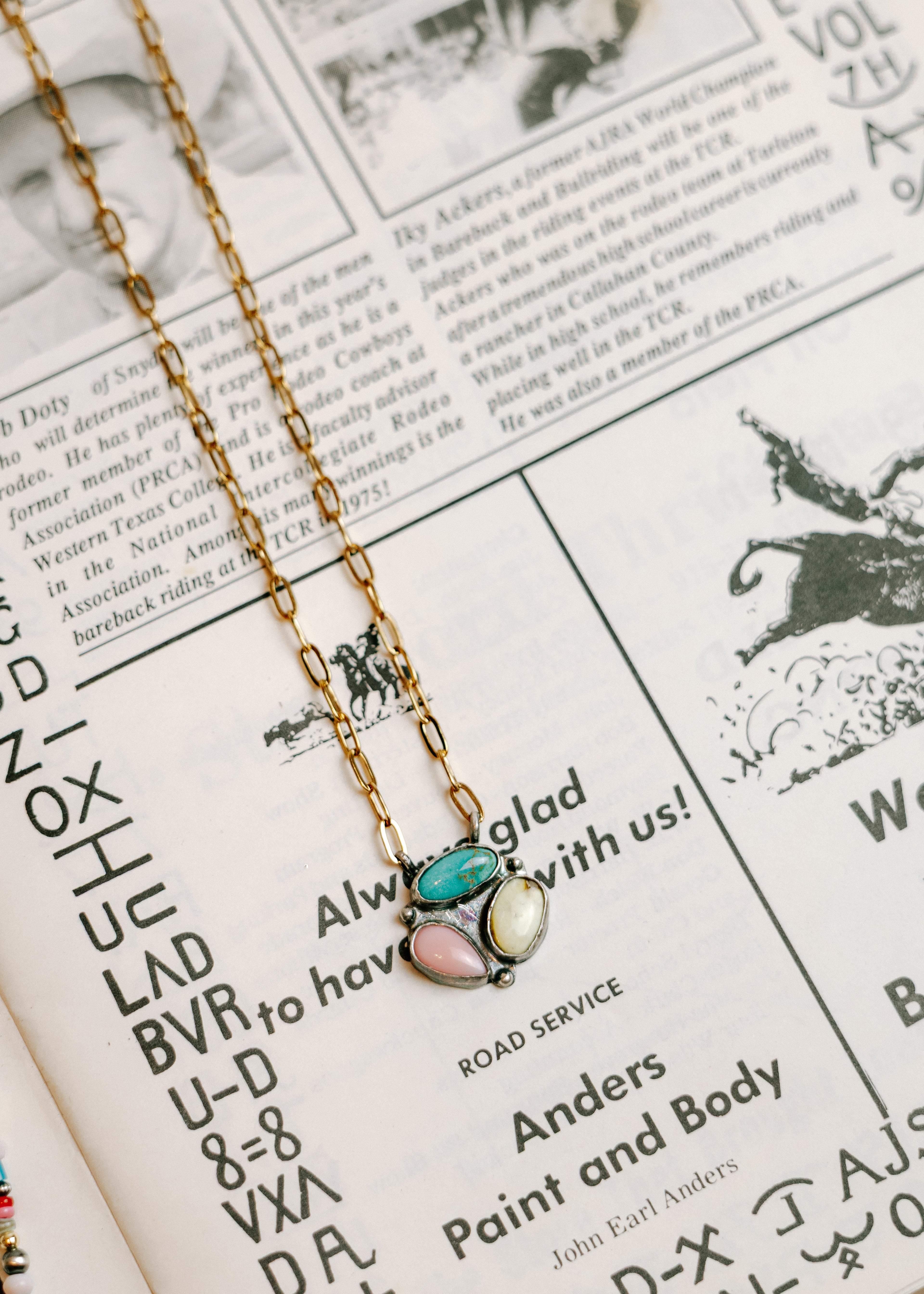 the summer cluster necklace