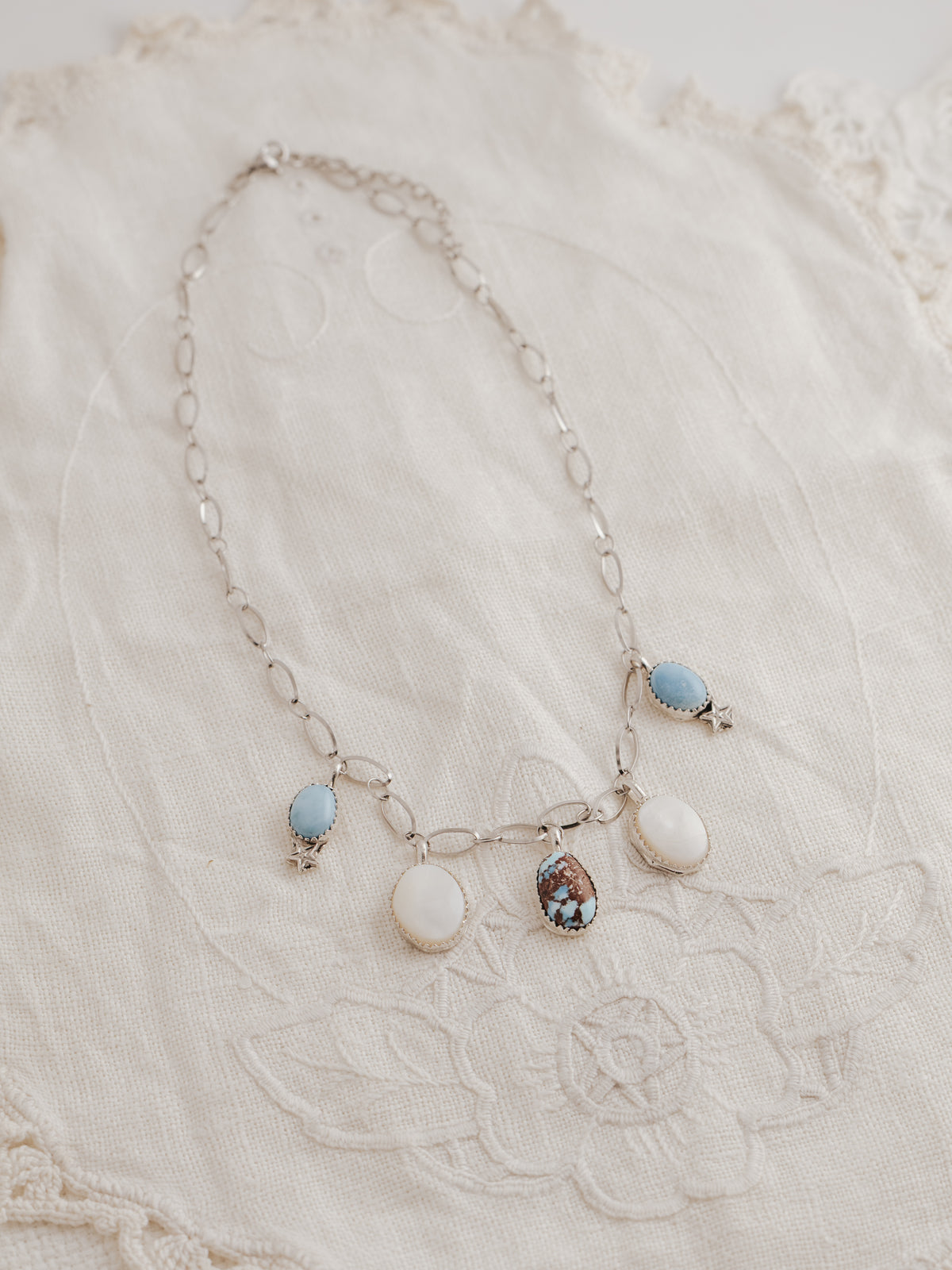 the blue star choker necklace