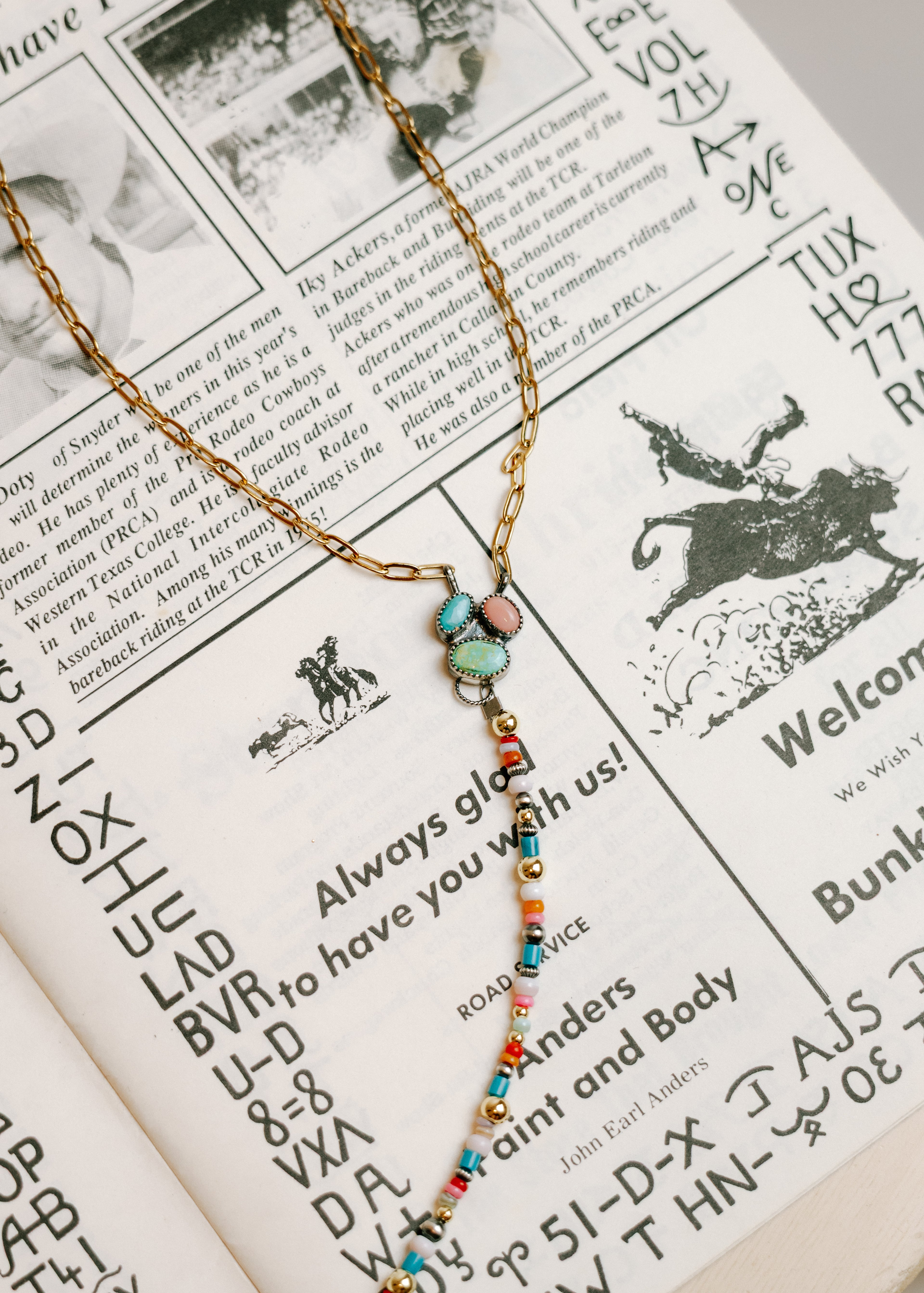 the sunny lariat necklace