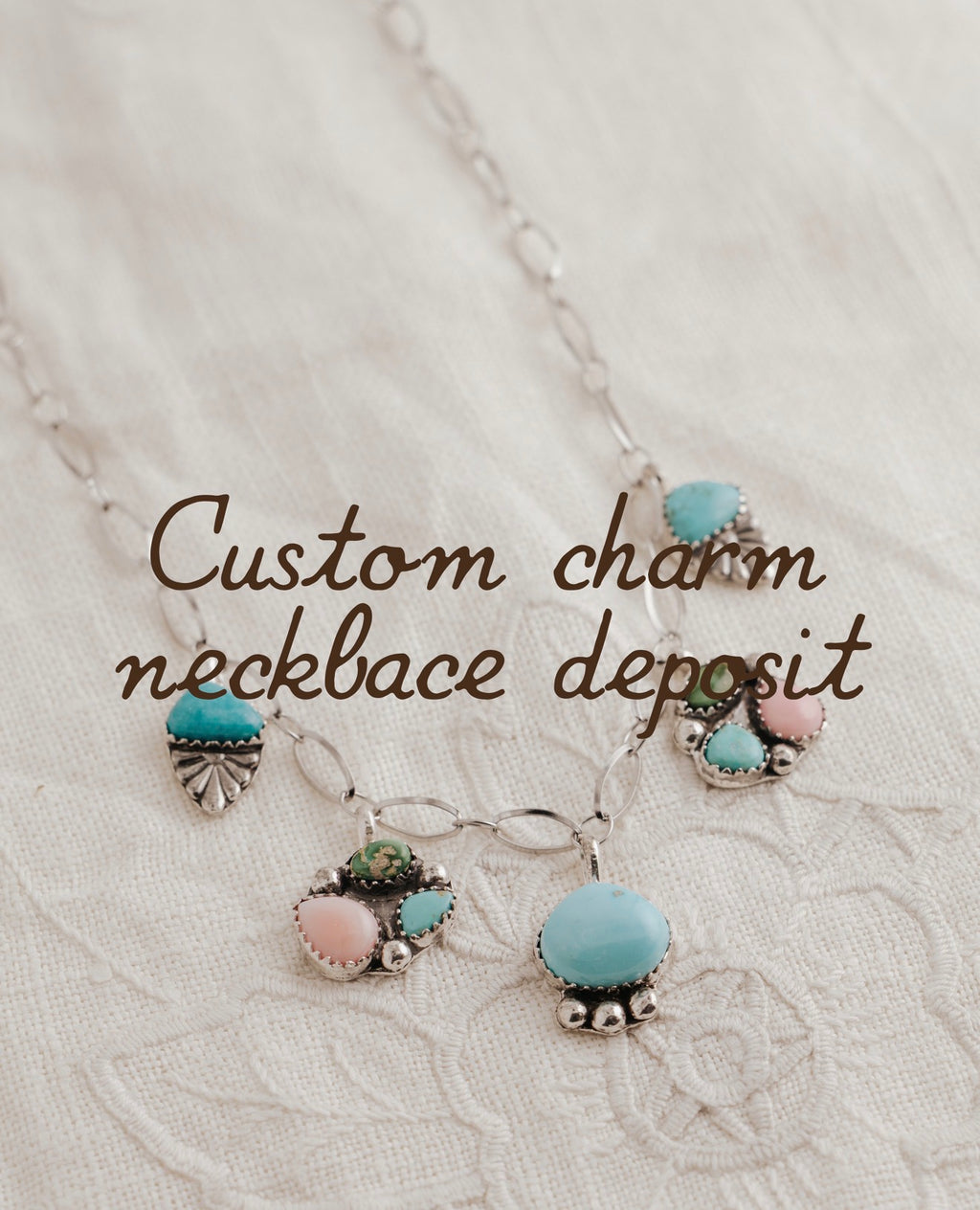 custom charm necklace deposit