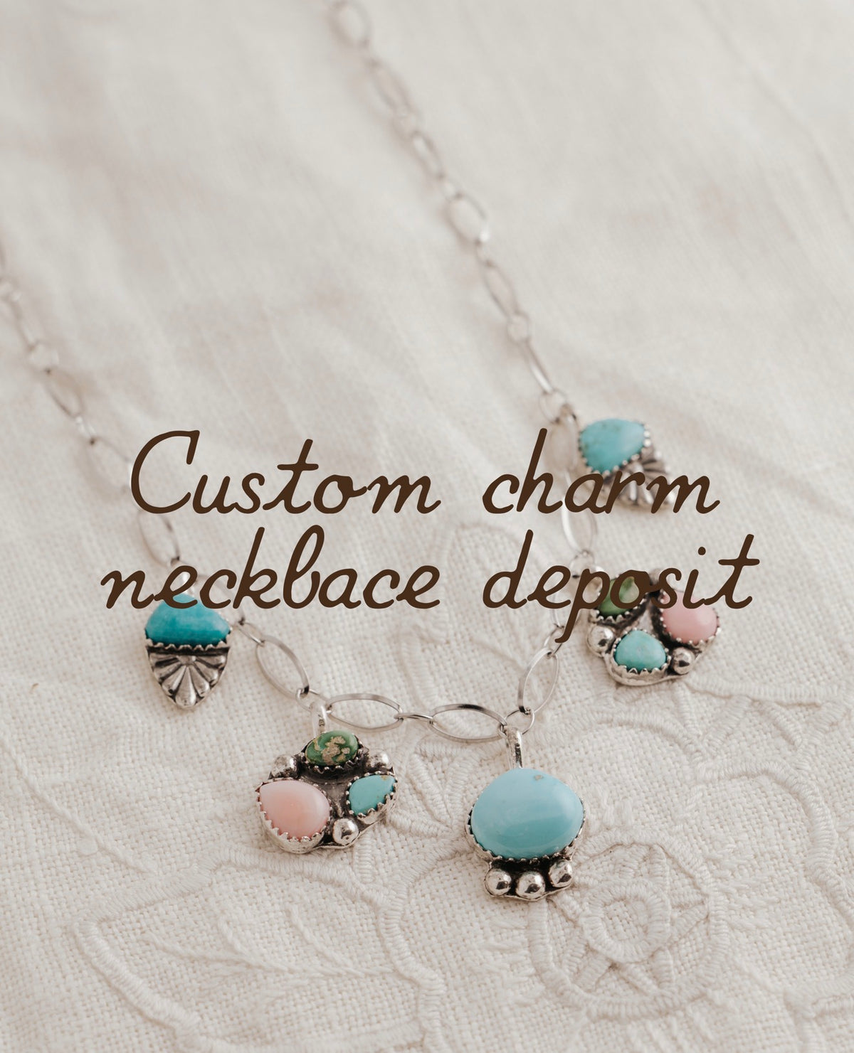 custom charm necklace deposit