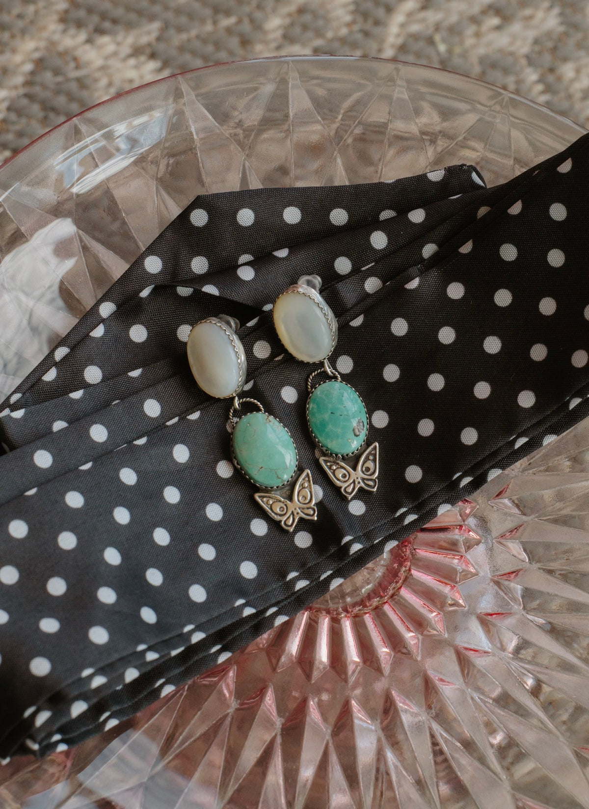the butterfly dangle earrings