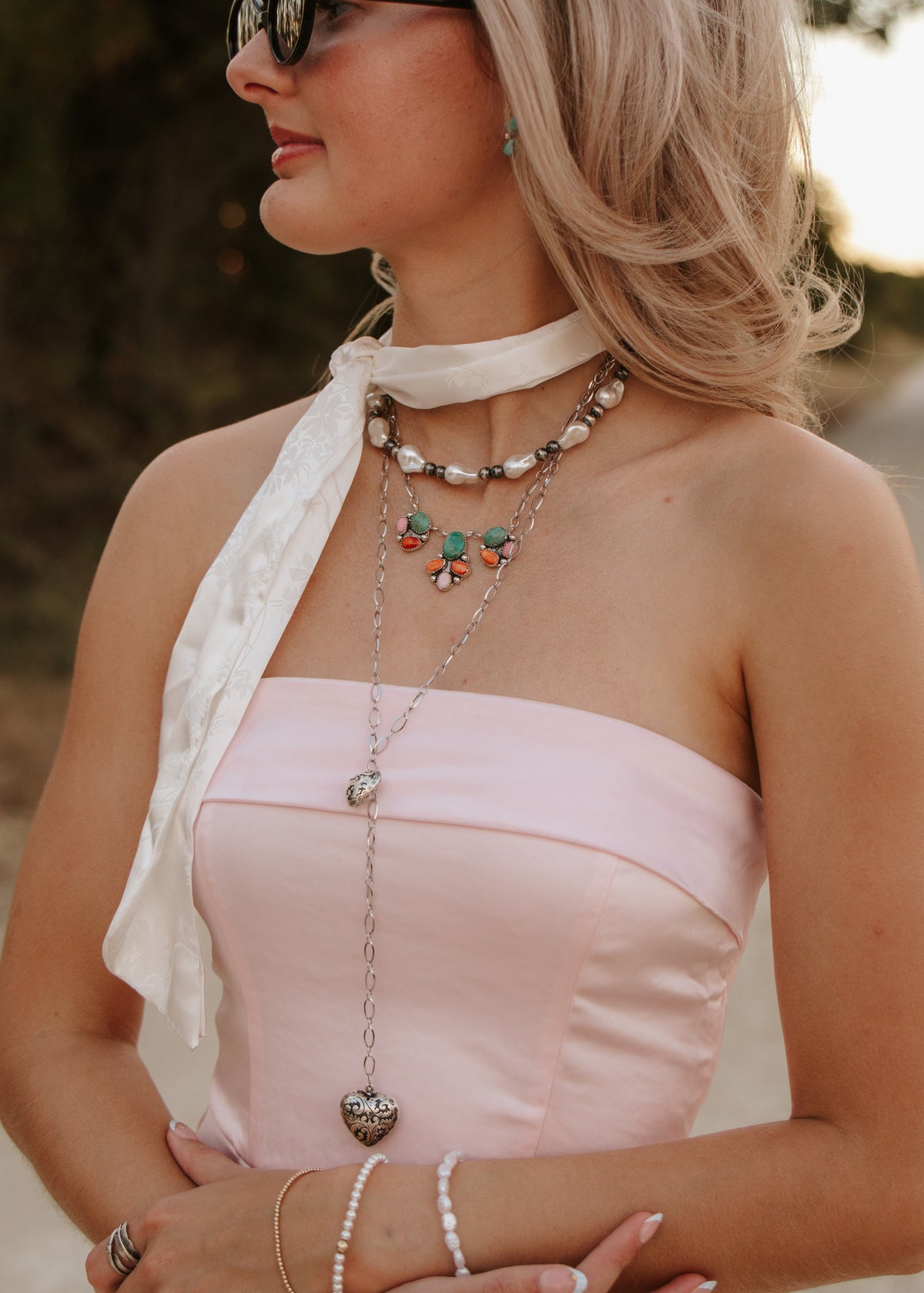 the whimsy cowgirl handmade twilly scarf