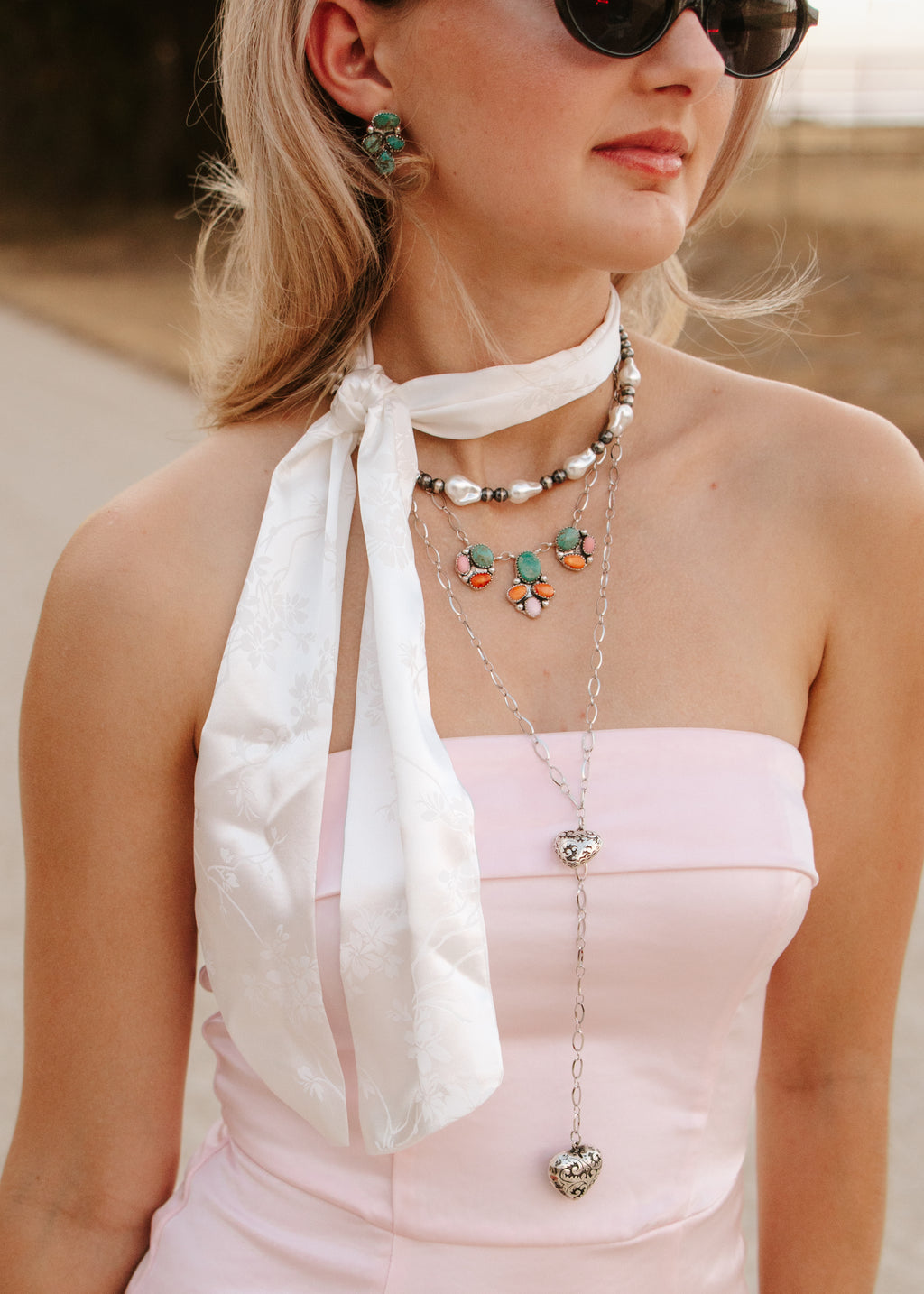 the whimsy cowgirl handmade twilly scarf
